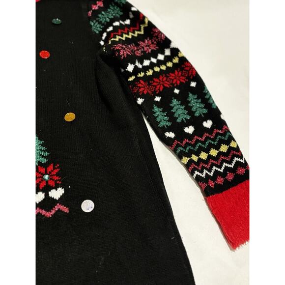 Christmas Sweater Plus Size 1x Tree Holiday Ugly Sweater Party Festive Christmas - Picture 3 of 9